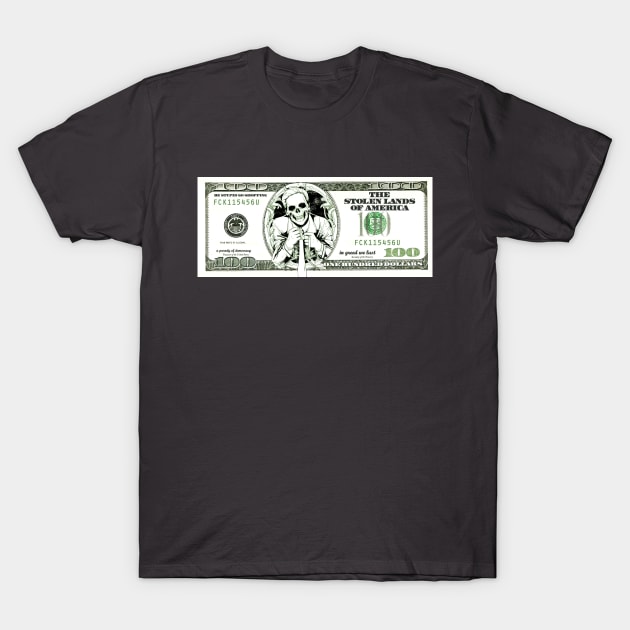 sarcastic 100 dollars bill T-Shirt by wamtees